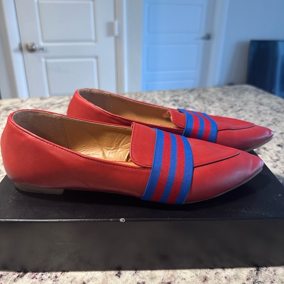 Red & Blue Striped Loafer - Picture 2 of 3